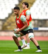 11 July 2025; Cormac Izuchukwu during an Ireland rugby captain's run at Estádio Nacional do Jamor in Lisbon, Portugal. Photo by David Fitzgerald/Sportsfile
