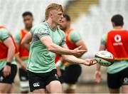 11 July 2025; Tommy O’Brien during an Ireland rugby captain's run at Estádio Nacional do Jamor in Lisbon, Portugal. Photo by David Fitzgerald/Sportsfile