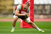 11 July 2025; Gavin Coombes during an Ireland rugby captain's run at Estádio Nacional do Jamor in Lisbon, Portugal. Photo by David Fitzgerald/Sportsfile