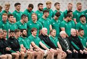 11 July 2025; Players and staff pose for a team photo during an Ireland rugby captain's run at Estádio Nacional do Jamor in Lisbon, Portugal. Photo by David Fitzgerald/Sportsfile