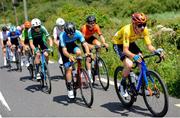 11 July 2025; Jack Ray of Hot Tubes leads the breakaway during the Stage 4 of 2025 Junior Tour of Ireland from Ennis to Kilfenora. Photo by Stephen McMahon/Sportsfile