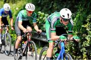 11 July 2025; Toby Sweetman of Cycling Ireland during the Stage 4 of 2025 Junior Tour of Ireland from Ennis to Kilfenora. Photo by Stephen McMahon/Sportsfile