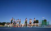 11 July 2025; A general view of The Jerry Kiernan Foundation U20 Men's Mile during the 2025 Morton Games at Morton Stadium in Santry, Dublin. Photo by Ramsey Cardy/Sportsfile