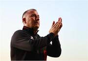 11 July 2025; Bohemians manager Alan Reynolds after his side's victory in the SSE Airtricity Men's Premier Division match between Bohemians and Galway United at Dalymount Park in Dublin. Photo by Thomas Flinkow/Sportsfile