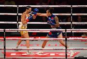11 July 2025; Tamm Thibeault, right, and Mary Casamassa during their middleweight bout at Madison Square Garden in New York, USA. Photo by Stephen McCarthy/Sportsfile
