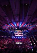 11 July 2025; American singer-songwriter and actress JoJo performs the national anthem before the undisputed super lightweight championship fight between Katie Taylor and Amanda Serrano at Madison Square Garden in New York, USA. Photo by Stephen McCarthy/Sportsfile