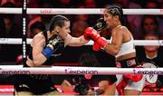 11 July 2025; Katie Taylor, left, and Amanda Serrano during their undisputed super lightweight championship fight at Madison Square Garden in New York, USA. Photo by Stephen McCarthy/Sportsfile