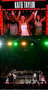 11 July 2025; A general view insdie Madison Square Garden as Katie Taylor's family celebrate following her undisputed super lightweight championship fight victory over Amanda Serrano at Madison Square Garden in New York, USA. Photo by Stephen McCarthy/Sportsfile