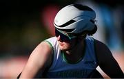 11 July 2025; Shauna Bocquet of Ireland during the International Women's T34+T54 Wheelchair 800m during the 2025 Morton Games at Morton Stadium in Santry, Dublin. Photo by Ramsey Cardy/Sportsfile