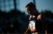 11 July 2025; Lauren Cadden of Ireland during the Women's 400m final during the 2025 Morton Games at Morton Stadium in Santry, Dublin. Photo by Ramsey Cardy/Sportsfile