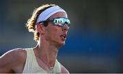 11 July 2025; Julien Rebeck of France competes in the Men's 5000m during the 2025 Morton Games at Morton Stadium in Santry, Dublin. Photo by Ramsey Cardy/Sportsfile