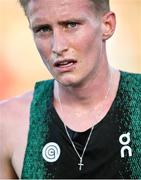 11 July 2025; Sebastian Frey of Austria after competing in the Men's 5000m during the 2025 Morton Games at Morton Stadium in Santry, Dublin. Photo by Ramsey Cardy/Sportsfile