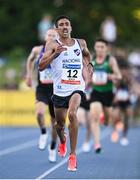 11 July 2025; Valentin Soca of Uruguay competes in the Men's 5000m during the 2025 Morton Games at Morton Stadium in Santry, Dublin. Photo by Ramsey Cardy/Sportsfile