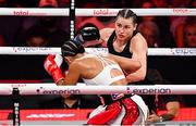 11 July 2025; Katie Taylor, right, and Amanda Serrano during their undisputed super lightweight championship fight at Madison Square Garden in New York, USA. Photo by Stephen McCarthy/Sportsfile
