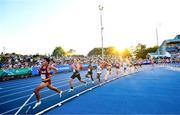 11 July 2025; A general view of the Men's 5000m during the 2025 Morton Games at Morton Stadium in Santry, Dublin. Photo by Ramsey Cardy/Sportsfile