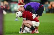 12 July 2025; Mack Hansen of British & Irish Lions receives medical treatment during the tour match between AUNZ XV and the British & Irish Lions at the Adelaide Oval in Adelaide, Australia. Photo by Brendan Moran/Sportsfile