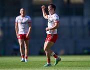 12 July 2025; Darragh Canavan of Tyrone celebrates scoring a two-pointer during the GAA Football All-Ireland Senior Championship semi-final match between Kerry and Tyrone at Croke Park in Dublin. Photo by Piaras Ó Mídheach/Sportsfile