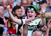 12 July 2025; A Kerry supporter during the GAA Football All-Ireland Senior Championship semi-final match between Kerry and Tyrone at Croke Park in Dublin. Photo by Piaras Ó Mídheach/Sportsfile