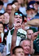 12 July 2025; A Kerry supporter during the GAA Football All-Ireland Senior Championship semi-final match between Kerry and Tyrone at Croke Park in Dublin. Photo by Piaras Ó Mídheach/Sportsfile