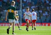 12 July 2025; Jake Mallon, St. Malachy's Primary School, Chapel Lane, Armagh, representing Tyrone, during the GAA INTO Cumann na mBunscol Respect Exhibition Go Games match at the GAA Football All-Ireland Senior Championship semi-final match between Kerry and Tyrone at Croke Park in Dublin. Photo by Ray McManus/Sportsfile