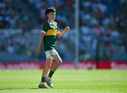 12 July 2025; Patrick Keogh, Milford Grange National School, Castletroy, Limerick, representing Kerry, during the GAA INTO Cumann na mBunscol Respect Exhibition Go Games match at the GAA Football All-Ireland Senior Championship semi-final match between Kerry and Tyrone at Croke Park in Dublin. Photo by Ray McManus/Sportsfile