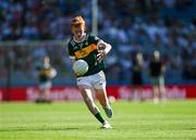 12 July 2025; Liam Walsh, Scoil Eoin Baiste, Lios Póil, Chiarraí, during the GAA INTO Cumann na mBunscol Respect Exhibition Go Games match at the GAA Football All-Ireland Senior Championship semi-final match between Kerry and Tyrone at Croke Park in Dublin. Photo by Ray McManus/Sportsfile