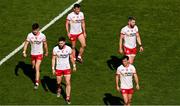 12 July 2025; Tyrone players, from left, Ciaran Daly, Peter Teague, Darren McCurry, Darragh Canavan and Mattie Donnelly during the GAA Football All-Ireland Senior Championship semi-final match between Kerry and Tyrone at Croke Park in Dublin. Photo by Ramsey Cardy/Sportsfile