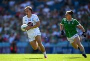 12 July 2025; Brian McLoughlin of Kildare in action against Peter Nash of Limerick during the Tailteann Cup final match between Kildare and Limerick at Croke Park in Dublin. Photo by Ray McManus/Sportsfile