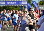 13 July 2025; Sarah Stevenson from Dublin during the 2025 Irish Life Dublin Race Series – Fingal 10km which took place on Sunday, 13th July at Swords in Dublin. Photo by Sam Barnes/Sportsfile
