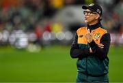 12 July 2025; AUNZ XV head coach Les Kiss before the tour match between AUNZ XV and the British & Irish Lions at the Adelaide Oval in Adelaide, Australia. Photo by Brendan Moran/Sportsfile