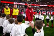 12 July 2025; Rónan Kelleher of British & Irish Lions runs onto the pitch before the tour match between AUNZ XV and the British & Irish Lions at the Adelaide Oval in Adelaide, Australia. Photo by Brendan Moran/Sportsfile