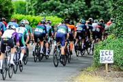 13 July 2025; A general view of the peloton during Stage 6 of 2025 Junior Tour of Ireland, Ennis. Photo by Stephen McMahon/Sportsfile