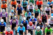 13 July 2025; A general view of the peloton during Stage 6 of 2025 Junior Tour of Ireland, Ennis. Photo by Stephen McMahon/Sportsfile