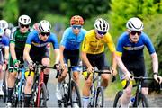 13 July 2025; Matthew Walls of Cycling Leinster, centre, during Stage 6 of 2025 Junior Tour of Ireland, Ennis. Photo by Stephen McMahon/Sportsfile
