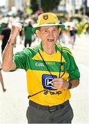 13 July 2025; Donegal supporter Patsy Boyle, from Dungloe, Co Donegal, ahead of the GAA Football All-Ireland Senior Championship semi-final match between Meath and Donegal at Croke Park in Dublin. Photo by Daire Brennan/Sportsfile