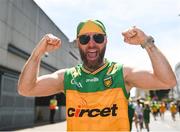 13 July 2025; Donegal supporter Marcus Curran, from Castlefin, Co Donegal, ahead of the GAA Football All-Ireland Senior Championship semi-final match between Meath and Donegal at Croke Park in Dublin. Photo by Daire Brennan/Sportsfile