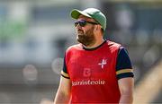 13 July 2025; Louth manager Kevin Larkin during the TG4 All-Ireland Ladies Football Junior Championship semi-final match between Louth and Longford at St Tiernach’s Park in Clones, Monaghan. Photo by Ben McShane/Sportsfile