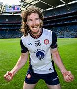 13 July 2025; James Donovan of New York celebrates after his side's victory in the GAA Football All-Ireland Junior Championship final match between New York and London at Croke Park in Dublin. Photo by Seb Daly/Sportsfile
