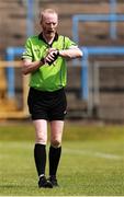 13 July 2025; Referee Gerard Canny during the TG4 All-Ireland Ladies Football Intermediate Championship semi-final match between Laois and Monaghan at Glennon Brothers Pearse Park in Longford. Photo by Thomas Flinkow/Sportsfile
