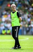 13 July 2025; Donegal manager Jim McGuinness before the GAA Football All-Ireland Senior Championship semi-final match between Meath and Donegal at Croke Park in Dublin. Photo by Seb Daly/Sportsfile