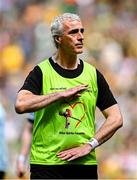 13 July 2025; Donegal manager Jim McGuinness before the GAA Football All-Ireland Senior Championship semi-final match between Meath and Donegal at Croke Park in Dublin. Photo by Seb Daly/Sportsfile