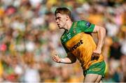 13 July 2025; Ciaran Moore of Donegal celebrates after scoring his side's second goal during the GAA Football All-Ireland Senior Championship semi-final match between Meath and Donegal at Croke Park in Dublin. Photo by Seb Daly/Sportsfile