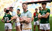 13 July 2025; Mathew Costello of Meath and teammates after their side's defeat in the GAA Football All-Ireland Senior Championship semi-final match between Meath and Donegal at Croke Park in Dublin. Photo by Seb Daly/Sportsfile