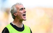 13 July 2025; Donegal manager Jim McGuinness during the GAA Football All-Ireland Senior Championship semi-final match between Meath and Donegal at Croke Park in Dublin. Photo by Seb Daly/Sportsfile