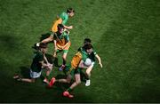 13 July 2025; Michael McGowan, Killoughteen National School, Newcastle West, Limerick, representing Donegal, during the GAA INTO Cumann na mBunscol Respect Exhibition Go Games match between Meath and Donegal at the GAA Football All-Ireland Senior Championship semi-final match between Meath and Donegal at Croke Park in Dublin. Photo by Daire Brennan/Sportsfile