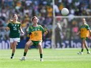 13 July 2025; Kate Donaghy, St. Colmcille's, Claudy, Derry, representing Donegal, during the GAA INTO Cumann na mBunscol Respect Exhibition Go Games match at the GAA Football All-Ireland Senior Championship semi-final match between Meath and Donegal at Croke Park in Dublin. Photo by Ray McManus/Sportsfile