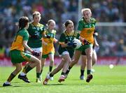 13 July 2025; Sara Donegan, Bennekerry National School, Bennekerry, Carlow, representing Meath, during the GAA INTO Cumann na mBunscol Respect Exhibition Go Games match at the GAA Football All-Ireland Senior Championship semi-final match between Meath and Donegal at Croke Park in Dublin. Photo by Ray McManus/Sportsfile
