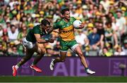 13 July 2025; Peadar Mogan of Donegal in action against Donal Keogan of Meath during the GAA Football All-Ireland Senior Championship semi-final match between Meath and Donegal at Croke Park in Dublin. Photo by Seb Daly/Sportsfile