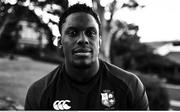 14 July 2025; (EDITOR'S NOTE; Image has been coverted to black and white) Lions captain Maro Itoje poses for a portrait after a British & Irish Lions squad media conference at the Churchie School in Brisbane, Australia. Photo by Brendan Moran/Sportsfile