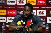 14 July 2025; Captain Maro Itoje during a British & Irish Lions squad media conference at the Churchie School in Brisbane, Australia. Photo by Brendan Moran/Sportsfile